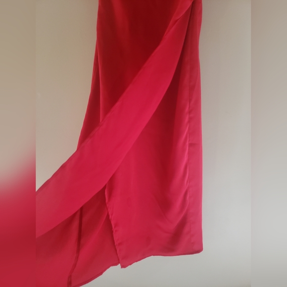 Re:named red silk cowl neck dress size small - Picture 4 of 4